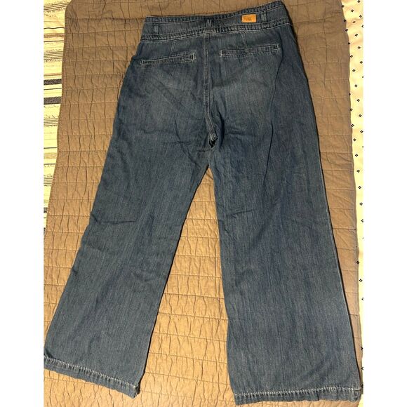 PAIGE Anessa Women's Wide Leg Jeans - Light Blue (Suki Distressed) - Picture 3 of 9